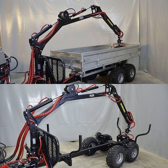 Nytt pris  XYZ420 hydraulisk Timmervagn för ATV Traktor