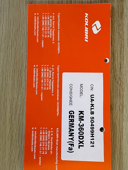 Ribbåt Kolibri KM-360DXL nytt med Trailer nytt 6 of 7