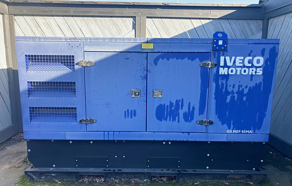 Elverk IVECO 85 kVA, inbyggt utförande