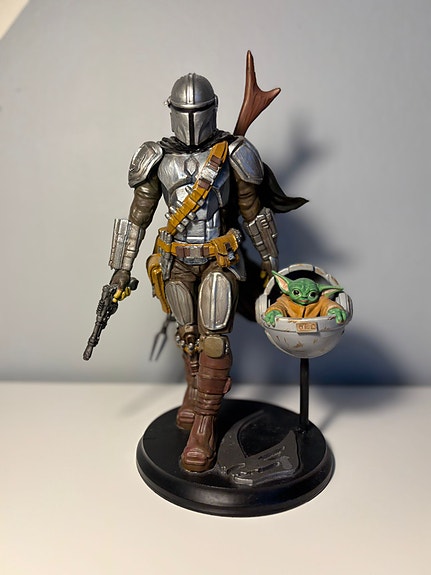 Star Wars Mandalorian & Grogu Figur - 28 cm