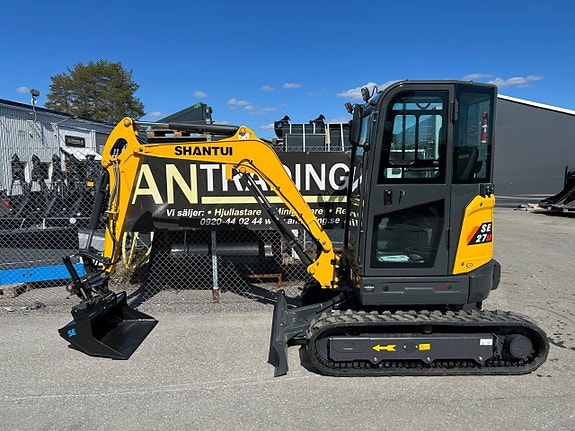 SHANTUI minigrävare SE27SR inkl Engcon rotortilt