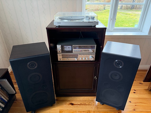 Unikt Sony/Gylling Vintage-system – STR-VX3L & Skivspelare