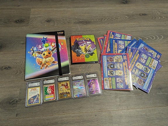 Stor samling pokemon kort,