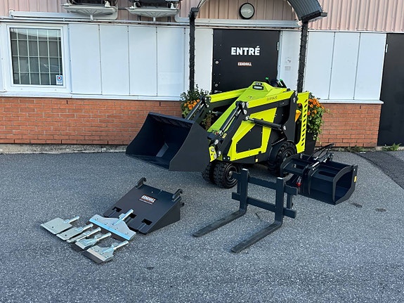 Hyr / köp batteridriven minidumper och kompaktlastare