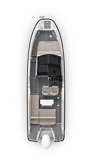 Quarken 27 Open 2022 Yamaha F300 V6 White 2025 i nyskick endast 50 gångtimmar 24 of 27