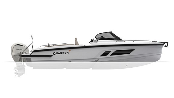 Quarken 27 Open 2022 Yamaha F300 V6 White 2025 i nyskick endast 50 gångtimmar 27 of 27