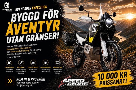 Husqvarna 901 Norden Expedition | 10 000 kr i rabatt | Redo för alla äventyr!