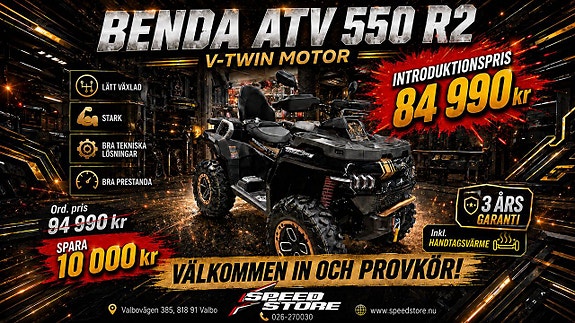 Benda Redstone 550 R2 DL Hur mycket ATV får du för 84 900 kr? 2 of 3