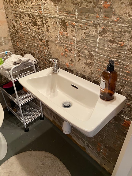 Gustavsberg handfat 31x57 cm inkl Svedberg blandare