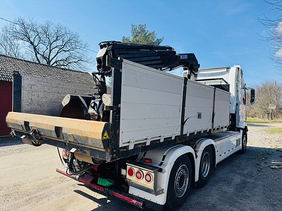 Kranflak HMF 23 tons kran med skopa 5 of 9