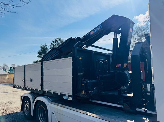 Kranflak HMF 23 tons kran med skopa 6 of 9