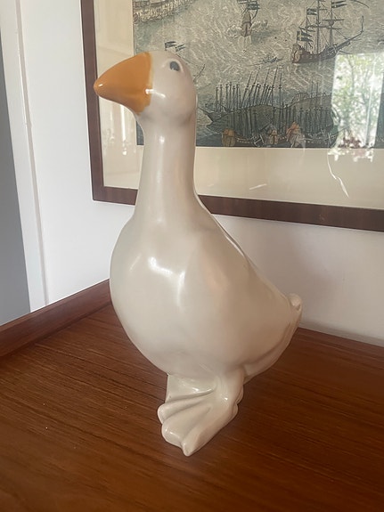 Gustavsberg Sparbössa Gås Vit