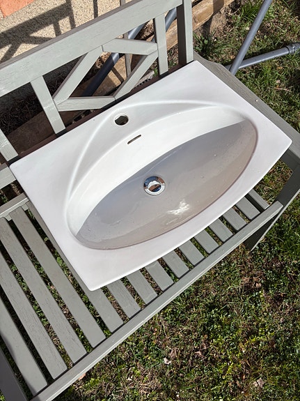 Vitt handfat Gustavsberg