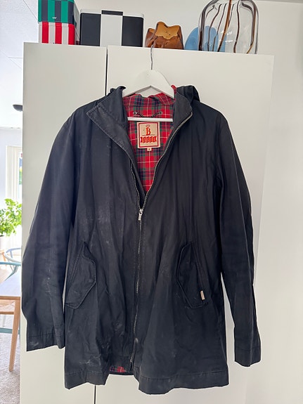 Baracuta hooded coat / tech-variant - M