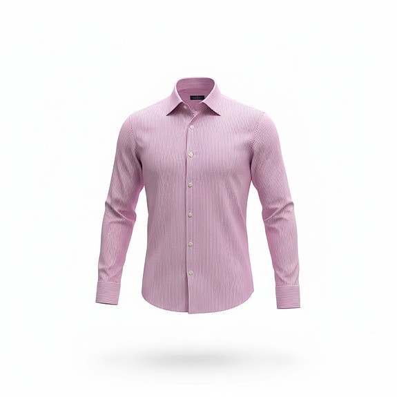 STENSTRÖMS Slimline skjorta Lila/vit randig Medium