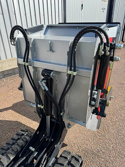 Självlastande minidumper TD800, B&S 13,5hp, nu ingår snöplog 7 of 11