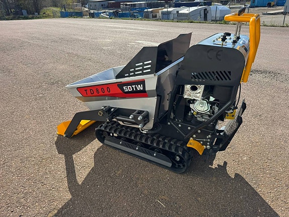 Självlastande minidumper TD800, B&S 13,5hp, nu ingår snöplog 3 of 11