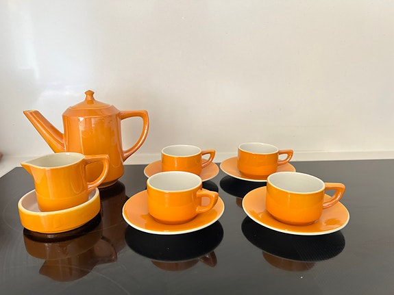 Gul, servis för barn, barnservis-Gustavsberg