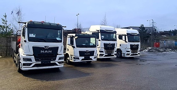 MAN TGX / TGS/TGM färdiga lagerbilar och chassier