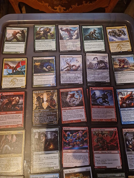 Magic: The Gathering samling med blandade kort