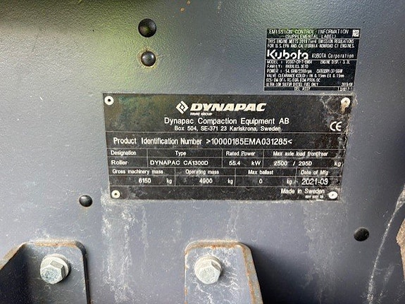 Dynapac CA1300D Jordpackningsvält 5ton 5 of 5