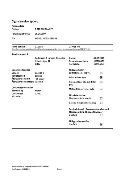 Mercedes-Benz E220 26 of 27