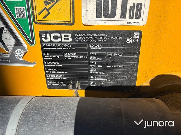 Hjullastare med redskap JCB 409 Nordic Edition Stage V 17 of 30
