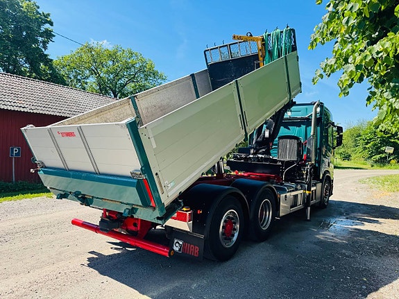 Scania R450 NextGen 6x2 Kran & Tipp Hiab 302 Kran 4 of 12