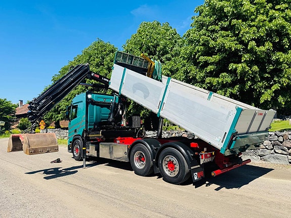 Scania R450 NextGen 6x2 Kran & Tipp Hiab 302 Kran 5 of 12