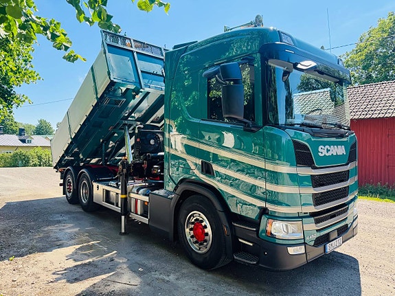 Scania R450 NextGen 6x2 Kran & Tipp Hiab 302 Kran 2 of 12