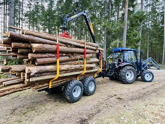 Country 3 5 7 9ton Timmervagnar för Traktorer