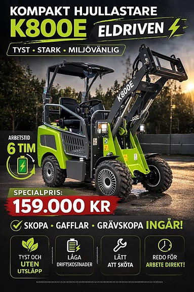Kompaktlastare minilastare EL