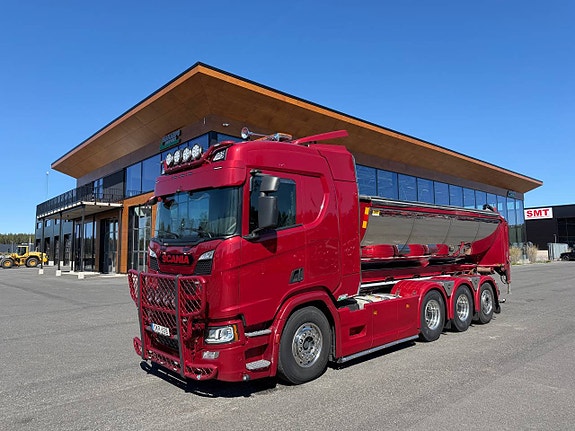 Scania R540 Tridem lastväxlare sprider + RECO drive
