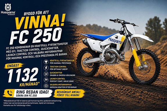 Husqvarna FC 250 | Från 1132 kr i månaden!