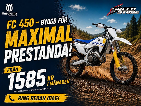 Husqvarna FC 450 | Från 1 585 kr i månaden!