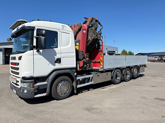 BODBIL SCANIA G450 TRIDEM STOR KRAN MED JIBB 2 of 5