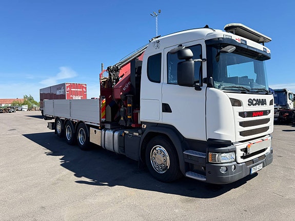 BODBIL SCANIA G450 TRIDEM STOR KRAN MED JIBB 5 of 5