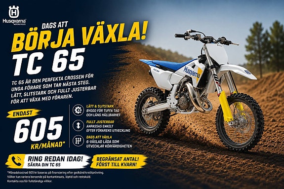 Husqvarna TC 65 | Från 605 kr i månaden!