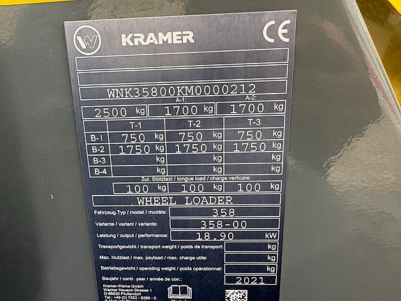 Begagnad Kramer 5035 / Nya modellen / lastmaskin 2ton 8 of 8