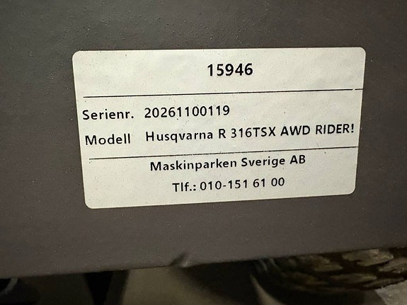 Husqvarna Rider R 316 TXS 6 of 7