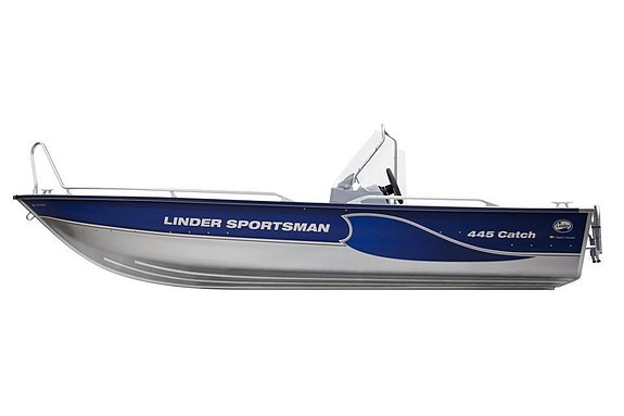 Linder Sportsman 445 Catch Tohatsu 30 båttrailer Visningsbåt