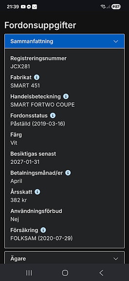 İkinci el  Smart Fortwo 