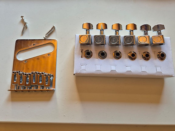 Vänsterhänta Fender telecaster delar