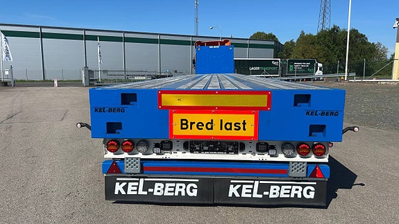 Kel-Berg S106H 17m rak Flaktrailer 4 axlad VSE