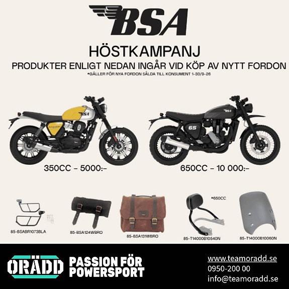 BSA Bantam 350 *Demokampanj *0% ränta och FRI hemleverans!* 4 of 4