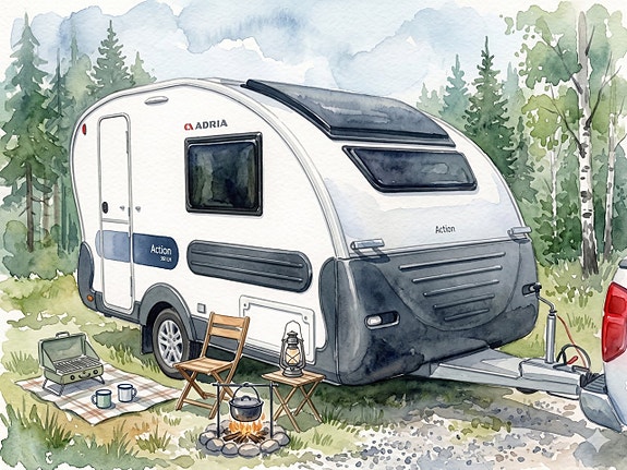 Adria Action 361 LH - 1250kg, Mover, Förtält Isabella