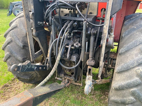 Skogstraktor Valmet 505 med FMV 290 kran och Moheda kärra 6 of 12