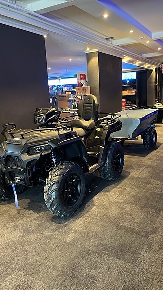 Polaris SPORTSMAN 570 EPS 2 UP BLACK EDITION Gårdsvagn på köpet, OMG LEV!