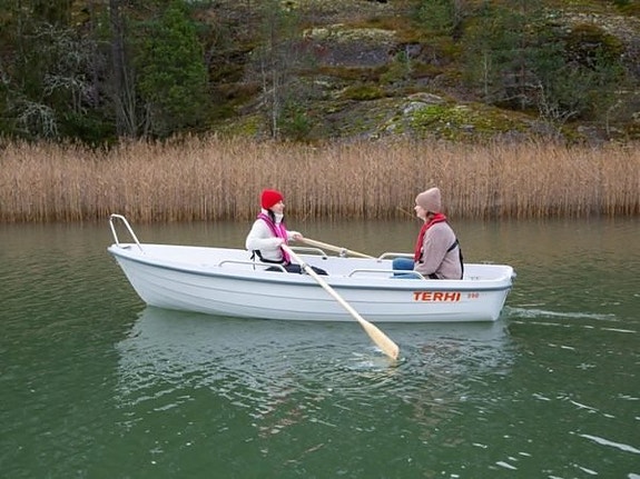 Terhi 390 – Vit  regnläns du slipper ösa båten 2 of 3