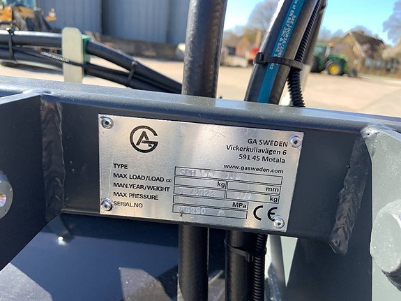 GA hydraulisk sopvals, 3 m, 4 slang, St Bm 5 of 7